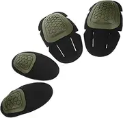 Skaters' Essential 4 Pcs Army Knee Pads Elbow Pads Protective Gear Set for Cycling Outdoor Activities