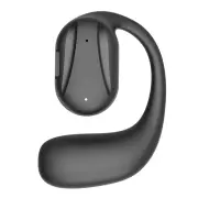 Open Ear Wireless Bluetooth Headphone Single Ear Bluetooth Headset with Earhook Sport Business Earphone for Left Ear Black