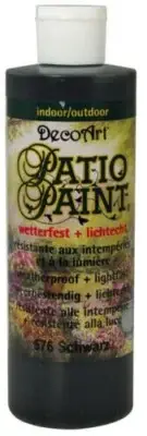 Painting for L'Outdoor Patio Paint Black 236 ML - DecoArt