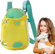 Dog Carrier Backpack, Front Carrier for Cats, Portable Front Backpack Carrier for Cats, Pet Travel Backpack, Small Dog Backpack with Legs Out,