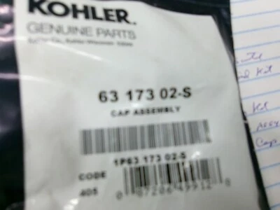 63 173 02-S SPARK PLUG BOOT CAP KOHLER FACTORY PART FREE SHIPPING