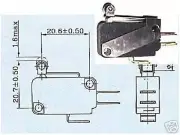 MICRO SWITCH ROLLER LEVER ACTUATOR ELECTRICAL NEW 15 A