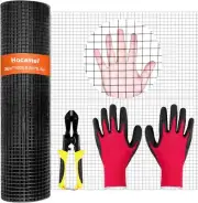 Hardware Cloth 1/2 inch 36 x 100 ft, 19 Gauge Square Vinyl 36 x 100ft, Black