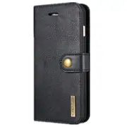 For iPhone 7 Plus Crazy Horse Texture Horizontal Flip Detachable Magnetic Protective Case with Holder & Card Slots & Wallet(Black)