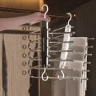 6 In 1 Pants Rack Folding Clothing Hanger Clothes Drying Rack Household