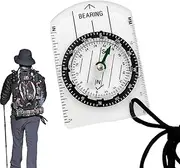 Camping Compass, Hiking Compass - Acrylic Orientation Compass, External Navigation Tool, Portable Backpack for Backpack, Hiking, Camping, Hunting
