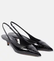 [Paris Texas] Paris Texas Miranda 35 patent leather slingback pumps AU 4.5 black