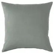 SANELA cushion cover, grey-green, 50x50 cm