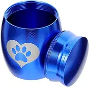 Stainless Steel Pet Urn with Heart Paw Print Memorable Dog Cat Cremation Urn Elegant Pet Memorial Accessory for Ashes Pet Supply