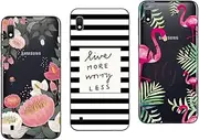 [NOVAGO] Samsung Galaxy A10 A105 Case, 3 Pack Soft Durable Print Case Cover (3 Sleeves, Multicolor 4)