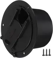 NOLITOY 1 Set Wire Organizer Power Cord Holder Campers Accessory Round Hatch for Cables Practical Accessories Trailer Organizer Wire Hatch Utility Access Cover Black Plastic