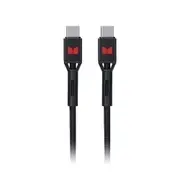 Monster USB-C to USB-C Braided Cable - Black 1.2m