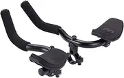 BBB Cycling AeroComfort Aerodynamic Handlebar Attachment - 35 mm Height Aluminium Armrest for Road Bikes and Triathlon - Non-Slip Grips BHB-59