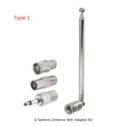 F Type Male Telescopic Aerial Antenna 75 Ohm&TV / 3.5 Adapter Bose-Wave Radio FM
