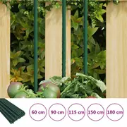 Garden Plant Stakes 30 pcs Plant Support Climbing Frame Green Steel vidaXL