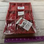 Set of 2 WALFOS Red Silicone Mini Loaf Pans New in package B7