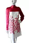 AMELIA TORO Haute Couture Anthropology Lace Embroidered Festive Dress Size 4