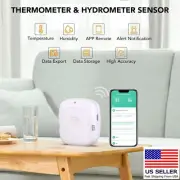 Wifi Temperature Humidity Sensor Thermometer Hygrometer Smart Home W/App Alerts