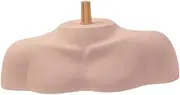 Eigell Mannequin Head Stand Shoulder Model Cosmetology Manikin Head Display Bust Shoulder for Practice Home Barber Shop Styling, Grooved Rod