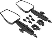 Handlebar Mirror For KAWASAKI For Versys KLR650 For Benelli TRK Rally Motorcycle Rear View Mirror Side Mirrors Black Aluminum(B)
