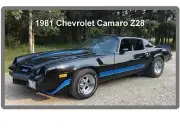 1981 Chevrolet CAMARO Z28 Refrigerator Fridge / Tool Box Magnet