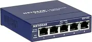 NETGEAR GS105GE LAN Switch 5 Port Network Switch (Plug and Play Gigabit Switch LAN Splitter, LAN Distributor, Ethernet Hub, Fanless Metal Housing, ProSAFE Lifetime Guarantee), Blue