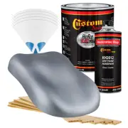 HOT ROD FLATZ Cool Gray Metallic Gallon Kit URETHANE Flat Auto Car Paint Kit