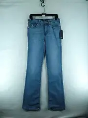 True Religion Womens Becca Mid Rise Bootcut Jeans - Maze Runner Blue Nwt Size 30