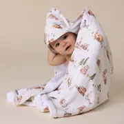 Snuggle Hunny Bears Organic Hooded Baby Towel