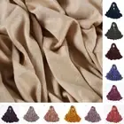 Women Cotton Hijabs Solid colors Shawls Jersey Ladies Headscarf Turban Soft Wrap