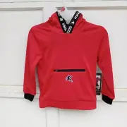 And1 (AND 1) Boys Reversible Red & Black Active Pullover Hoodie Size XS (4-5)