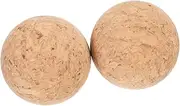 Vaguelly 2Pcs Stylish Ball Corks for Wine Bottles Creative Cork Stoppers Yellow Bottle Stoppers Keep Dust and Flies Away for Home Use