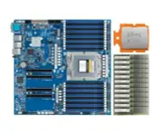 GIGABYTE MZ33-AR0 Motherboard With AMD EPYC GENOA 9654 CPU DDR5 768GB(64*12) RAM