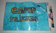 Camp Friends Signable Autograph Standard Size 20x26 Pillow Case