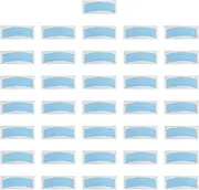 36Pcs Wigs Tapes Double Sided Hair Tape Comfortable Sweatproof Tape Strips Adhesives Tapes for Hair Extensions Hair Shops Home, Grid blue
