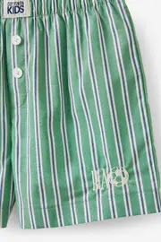 [Cotton On Kids] Cotton On Kids - Presley Pyjama Short Personalised - Guac stripe 7 GUAC STRIPE
