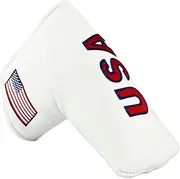 [PINMEI] Golf Blade Putter Cover Golf Putter Headcover Synthetic Leather Closure for Scotty Cameron Odyssey Blade Taylormade Ping