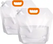 WELANE Collapsible Water Container, 2 PCS Portable Water Storage Carrier Bag Out