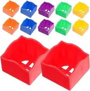 TOYANDONA 12Pcs Pool Chalk Holder Sleeve Durable Billiard Chalk Caddie for Snooker Accessories Protects Tips Extends Lifespan for Clubs Players