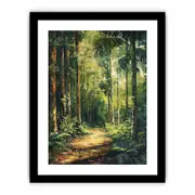 Rainforest Path Canvas Painting Print
