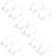 [Pokinge] 5pair Clear Bra Straps String Replacement,Transparent Bra Shoulder Strap Thin Invisible Bra Strap Adjustable Non-Slip Bra Strap for Women, Transparent, Medium