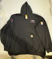 Carhartt Hoodie Original Fit Barstool Sports Pink Whitney Logo Size XL Black NWT