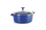 Blue Diamond Aluminium Ceramic Non-Stick Dutch Oven Stockpot Round Dark Blue