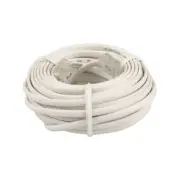Jackson 5m White Telephone Lead - RJ12 to RJ12 6P4C