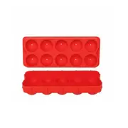 New Appetito Silicone Round Whisky Ice Cube Tray Red DIY Jelly Mould