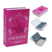 Book Safe with Key Lock - Hidden Compartment Security Box for Cash & Valuable...