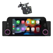 Car MP5 Player 1 Din 5in Stereo Radio Bluetooth Handsfree For Carplay W/Free Cam (for: Fiat)