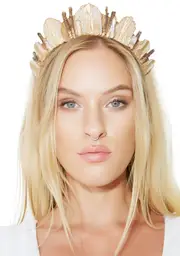 [Loschy Designs] Quartz Eucalyptus Tiara