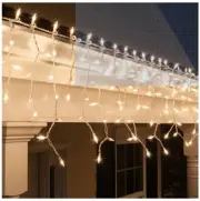 Celebrations 100 Indoor/Outdoor Clear Mini Icicle Style Christmas Light String