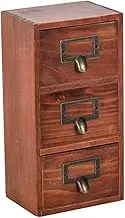 COMNESTBI Wooden Desk Organizer Drawer Cabinet for Vanity Compartment Storage Box and Compact Dresser Drawer Organizer for Neat and Tidy Spaces